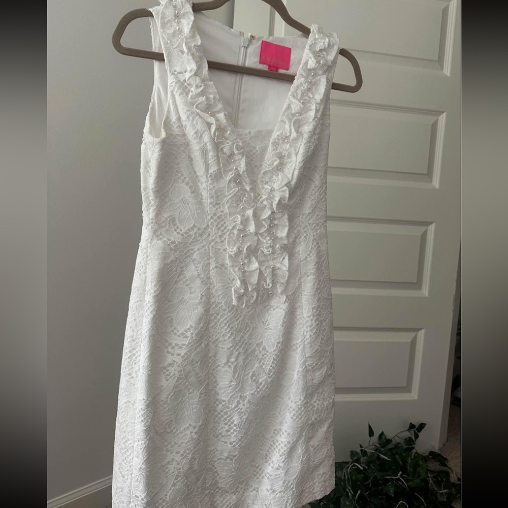 Lilly Pulitzer Kiera Shift Dress in Resort White - Size 2